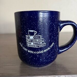 2026 Book Coffee Cup Mug Blue Stay Cozy With A Good Book Lover Gift Reading Tea
